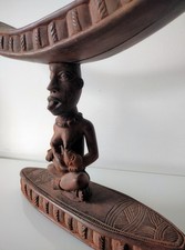 Appui-tête Bakongo RDC art premier ethnique tribal maternité