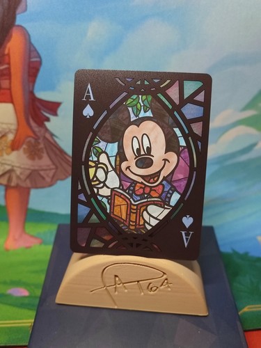 Disney card stained - disney,