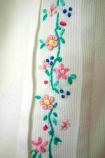 CHEMISIER col brodé fleurs GINA DIWAN 2 ans superbe magnifique broderie ! 