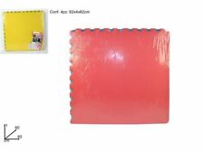 Tapis Puzzle Doux 4 Pièces Colorées Jeu Enfants 62x62cm