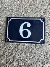 (v7) PLAQUE EMAILLEE EMAIL NUMERO DE RUE  N° 6 Ou 9