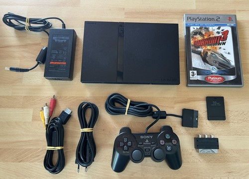 Ps2 slim avec câbles - avec, manette