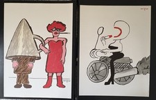 Paire d’affiches  anciennes