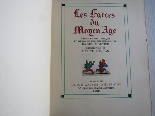 Les farces moyen age - les, moyen-age
