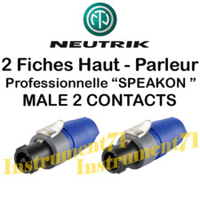 2 Fiches NEUTRIK SPEAKON  Haut