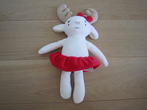 Doudou peluche renne élan