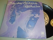  VINYLE 45 TOURS  BRYAN ADAMS  HIDIN' FOR LOVE  / 2 TITRES PN3