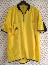 Maillot Arbitre Climacool Porté double couche Adidas Football vintage Jaune - XL