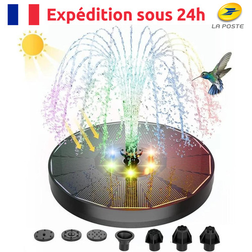 Led fontaine solaire - fontaine,