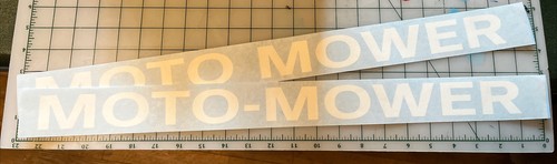 Moto mower riding - riding, decals