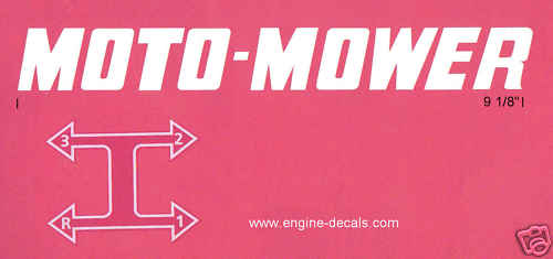 Moto mower riding decals - riding,