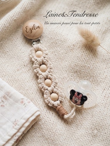 Attache tétine douceur - l’attache-tétine,