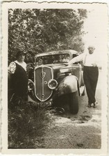 PHOTO ANCIENNE - VINTAGE SNAPSHOT - VOITURE AUTOMOBILE PEUGEOT 401 - CAR 1936