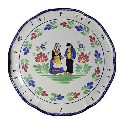 Grand plat faïence de - plat, en