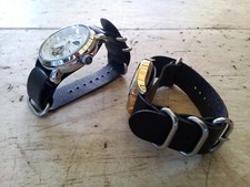 22MM ZULU Nato BRACELET NOIR