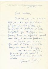 Musique Françoise Deslogères ondes Martenot 2 lettres autographes signées