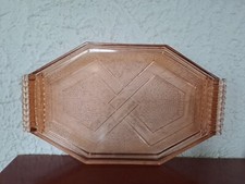Ancien plat plateau en verre