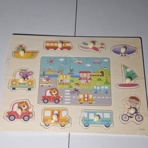 Puzzle boutons bois - boutons,