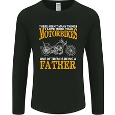 Être Un Père Motard T-Shirt À Manches Longues Pour Homme