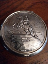 Poudrier Boite  Argent Massif