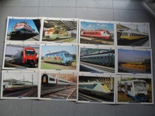 lot 204 fiches cartes atlas collection trains de légende
