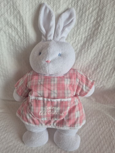 Doudou peluche lapin éponge - peluche,