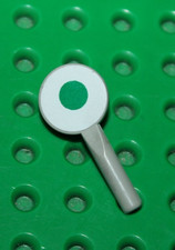 Lego Train Signal Paddle Light Gray 3900pb03 Sticker - Sets 7710 7715 7740 7745