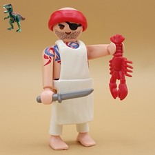 Playmobil figurine cuisinier pirate-chef boucher charcutier-équipage marin