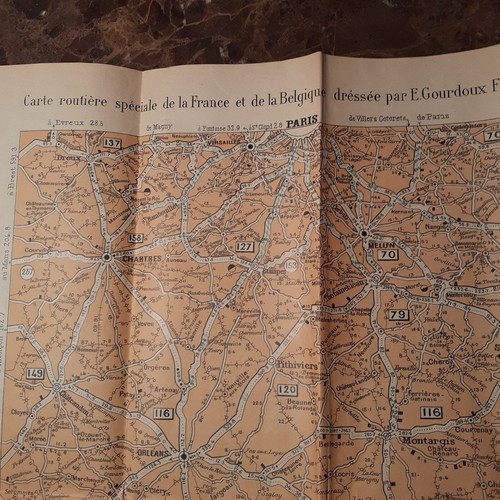 Carte routiere ancienne - routiere,