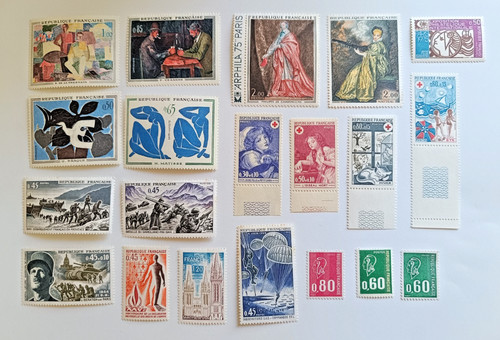 Timbres france 1969 - 1969, et