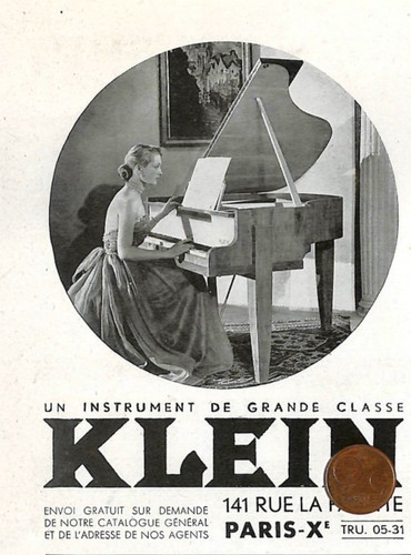 Paris piano klein - x°,