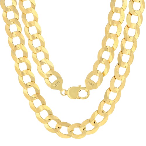 Solide 14k jaune hommes - solide,