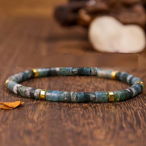 Bracelet perles agate - de,
