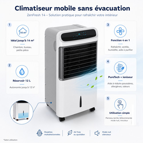 Climatiseur sans evacuation - climatiseur,