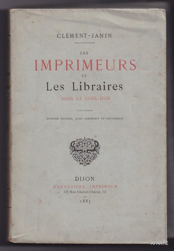 Clement janin les imprimeurs - janin,