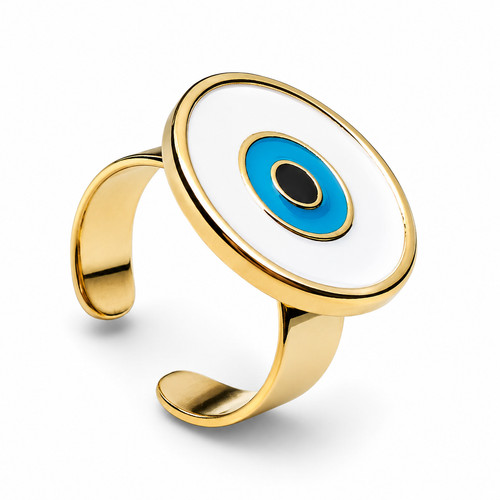 Bague evil eye réglable - eye,