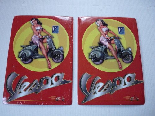 Lot plaques tôle vespa - lot,