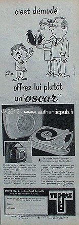 Publicite teppaz electrophone - publicite,