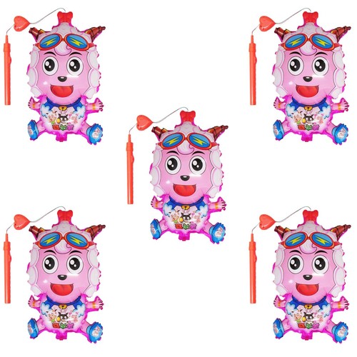 Ballon feuille brebis rose - 5x,