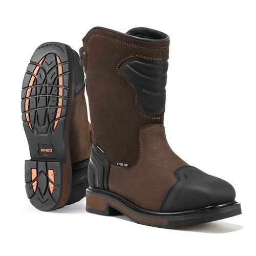 Ningo men steel toe - work, boot