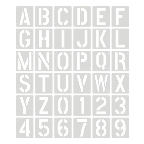 36x lettre pochoir - 36x,
