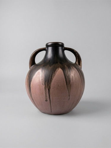 Vase grès signé - grès,