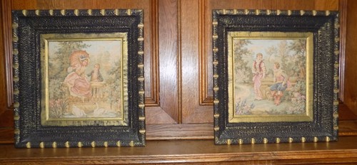 Antique pair paintings - antique, of