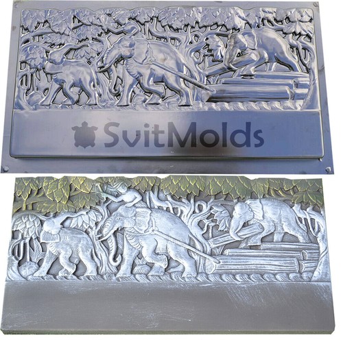 Moule béton bord - , éléphant