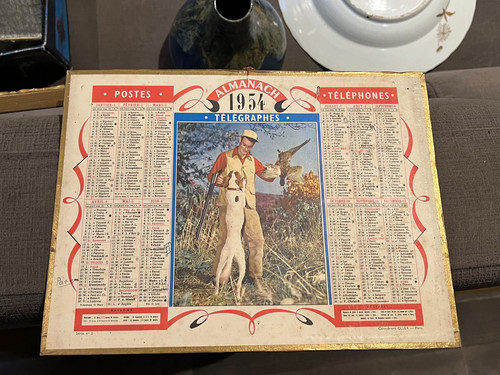 Calendrier ptt almanach - calendrier,
