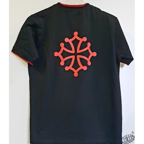 Shirt noir croix occitane - t-shirt,