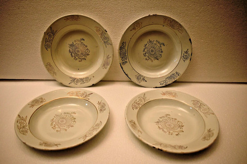Assiettes émail antiques - en,