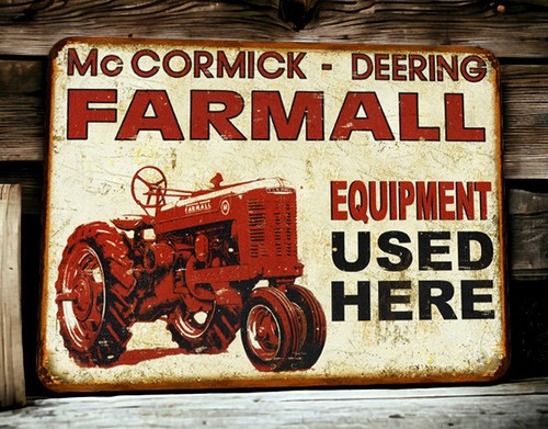 Plaque métal tracteur - plaque, mc