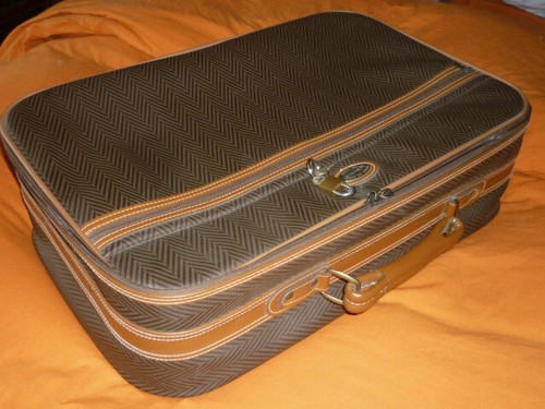 Valise toile chevron - toile,