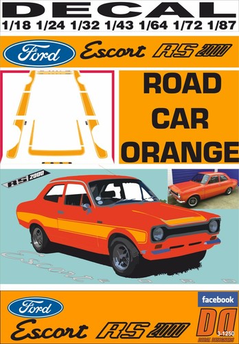 Decal ford escort 2000 mki - rs,